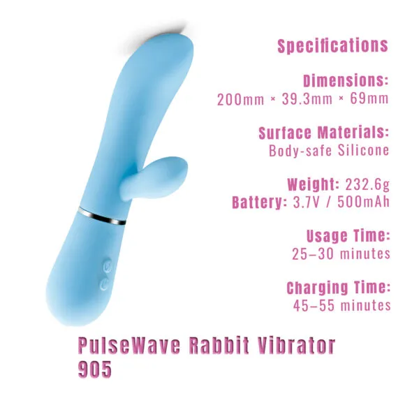 905 PulseWave Rabbit Vibrator_1-1_spec