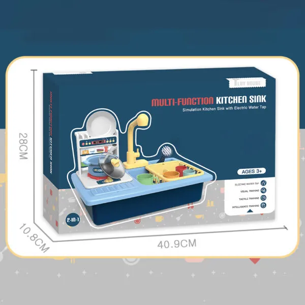 RP381-1_Multi-function Kitchen Sink_Blue_Package Size