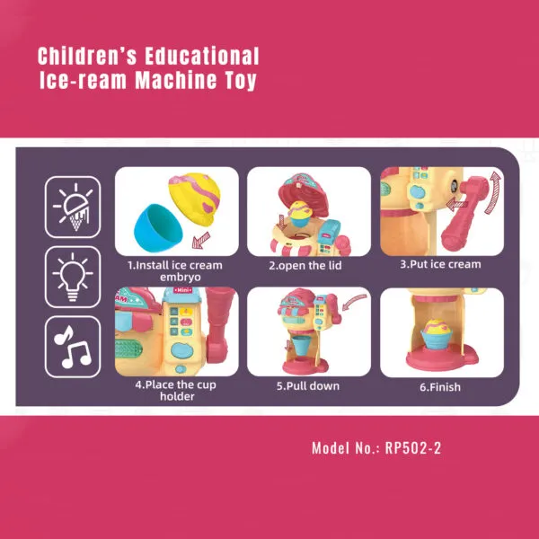 RP502-2_Children’s Educational Ice-ream Machine Toy_Function