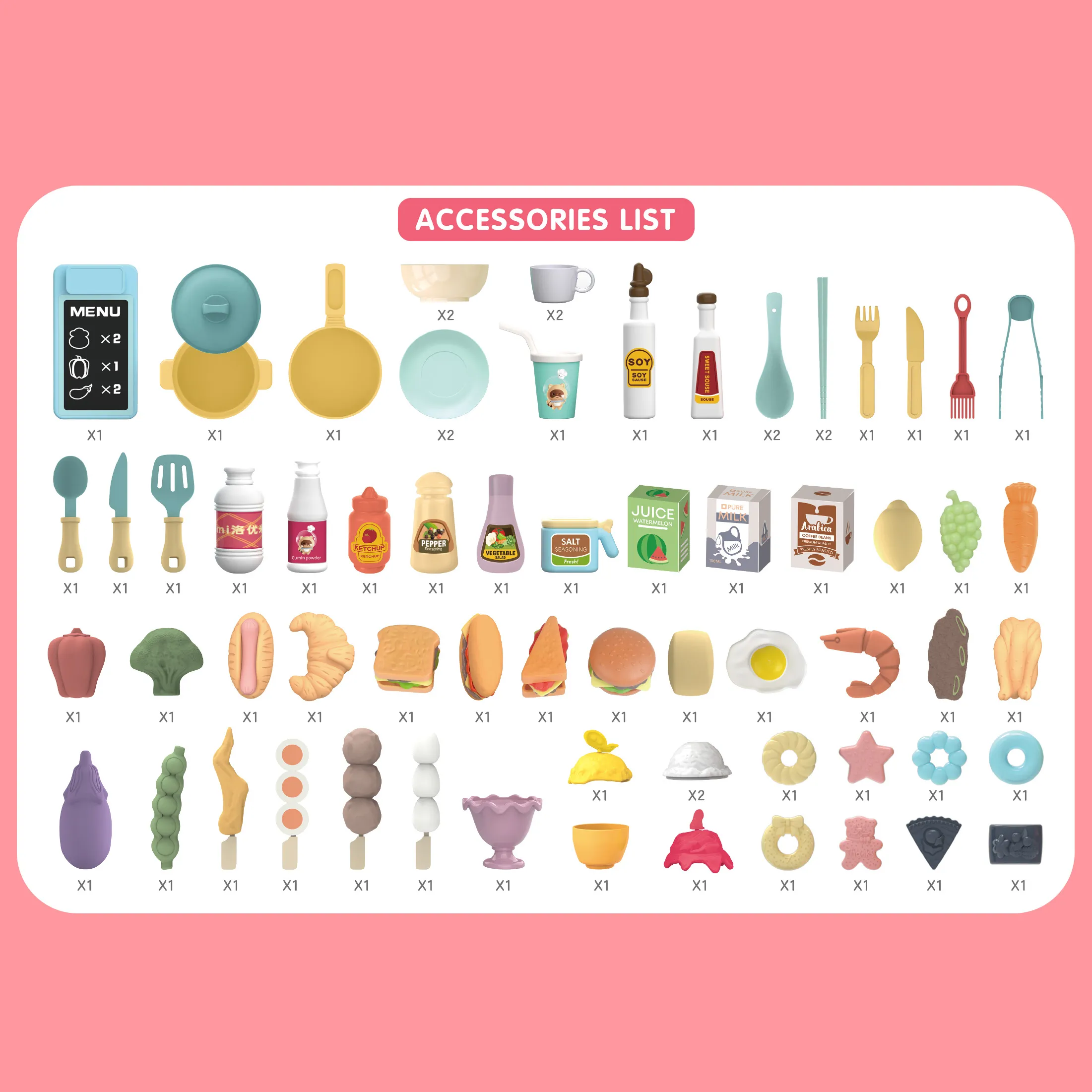 RP503-1_Kitchen-3 in 1 Play House DIY Scene Set_Accessories