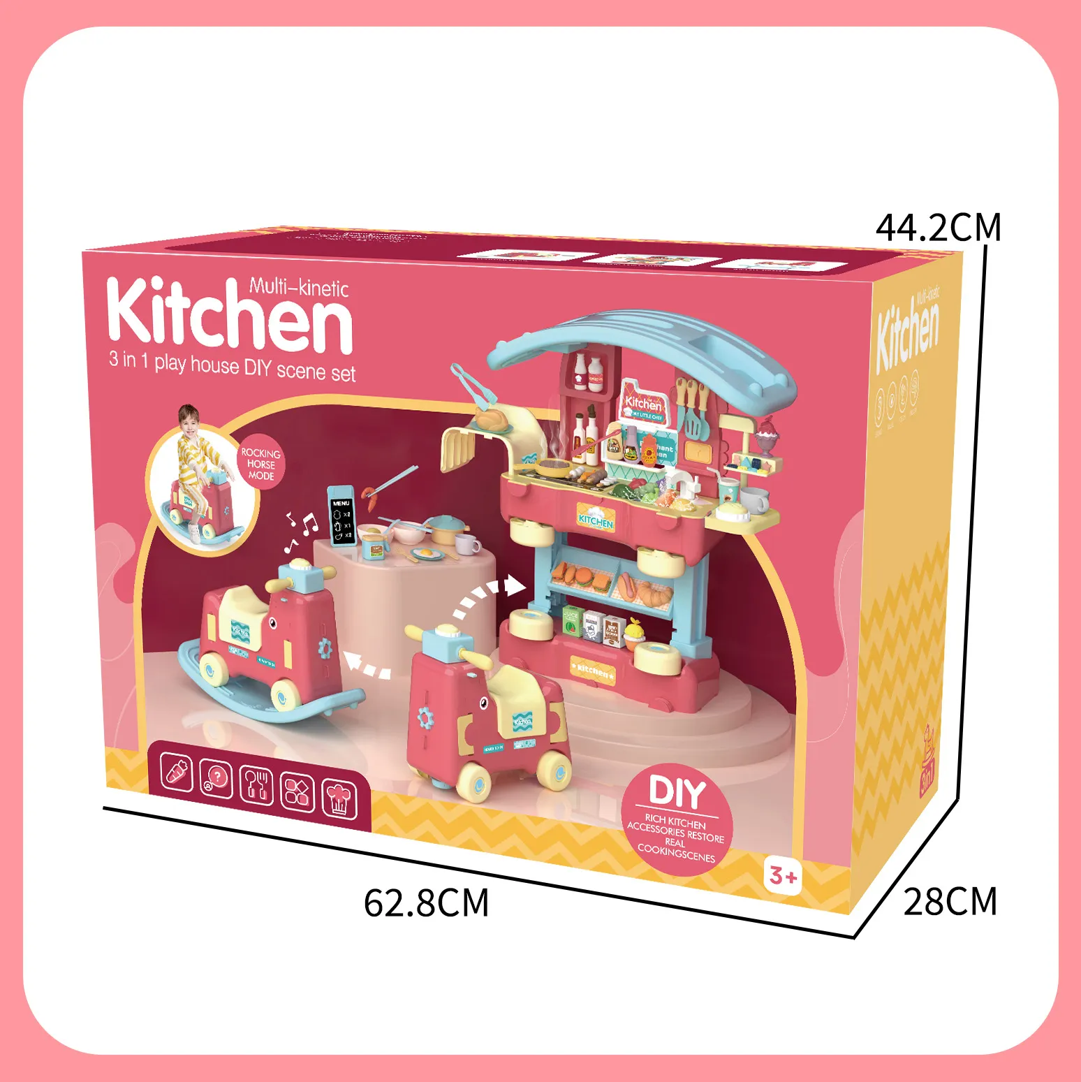 RP503-1_Kitchen-3 in 1 Play House DIY Scene Set_Package Size