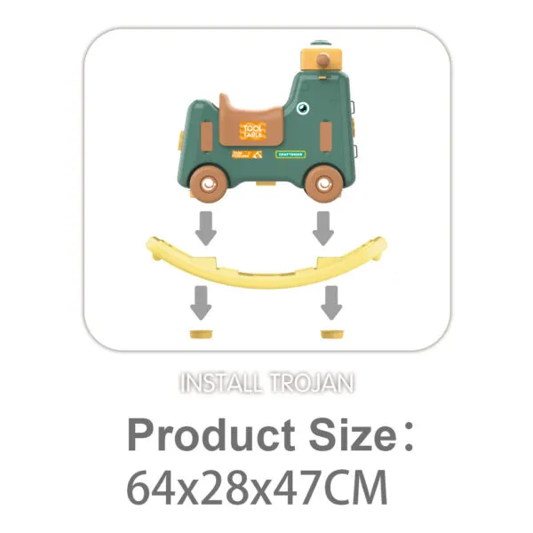 RP503-2_Tool Table – 3 in 1 Play House DIY Scene Set_Install Trojan