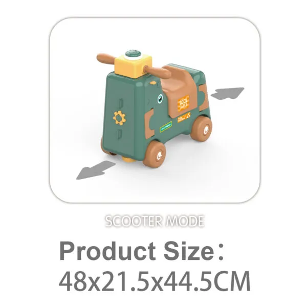 RP503-2_Tool Table – 3 in 1 Play House DIY Scene Set_Scooter Mode