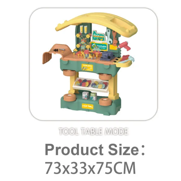 RP503-2_Tool Table – 3 in 1 Play House DIY Scene Set_Tool Table Mode