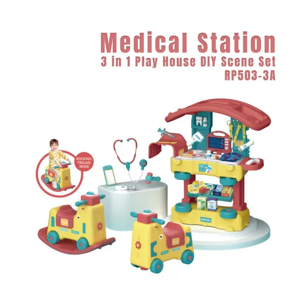 RP503-3A_Medical Station-3 in 1 Play House DIY Scene Set_1-1_Product