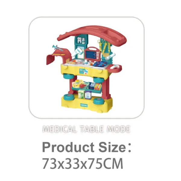 RP503-3A_Medical Station-3 in 1 Play House DIY Scene Set_Medical Table Mode
