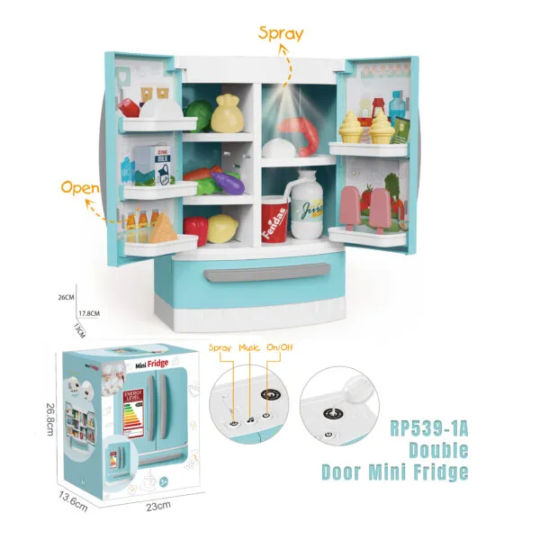 RP539-1A_Double Door Mini Fridge_1-1
