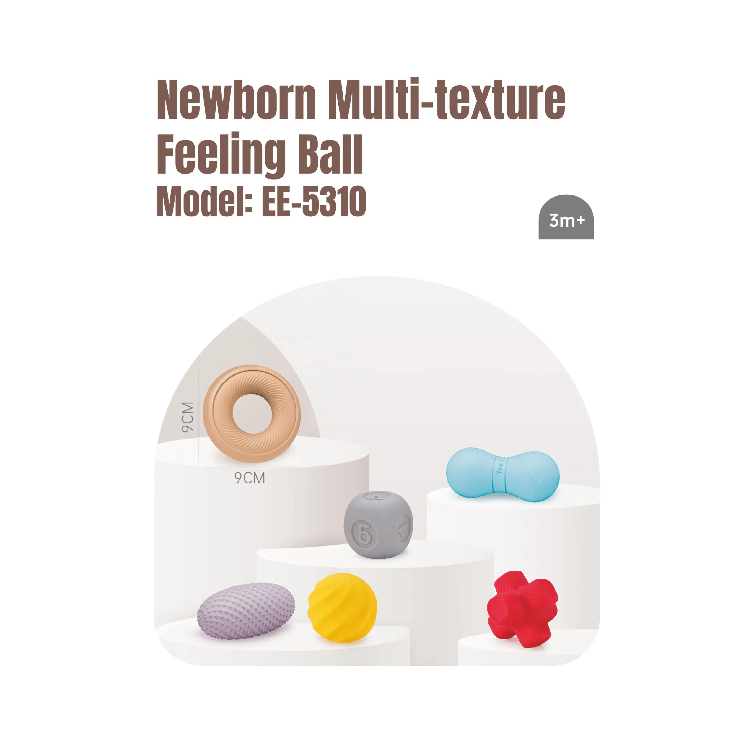EE-5310 Newborn Multi-texture Feeling Ball