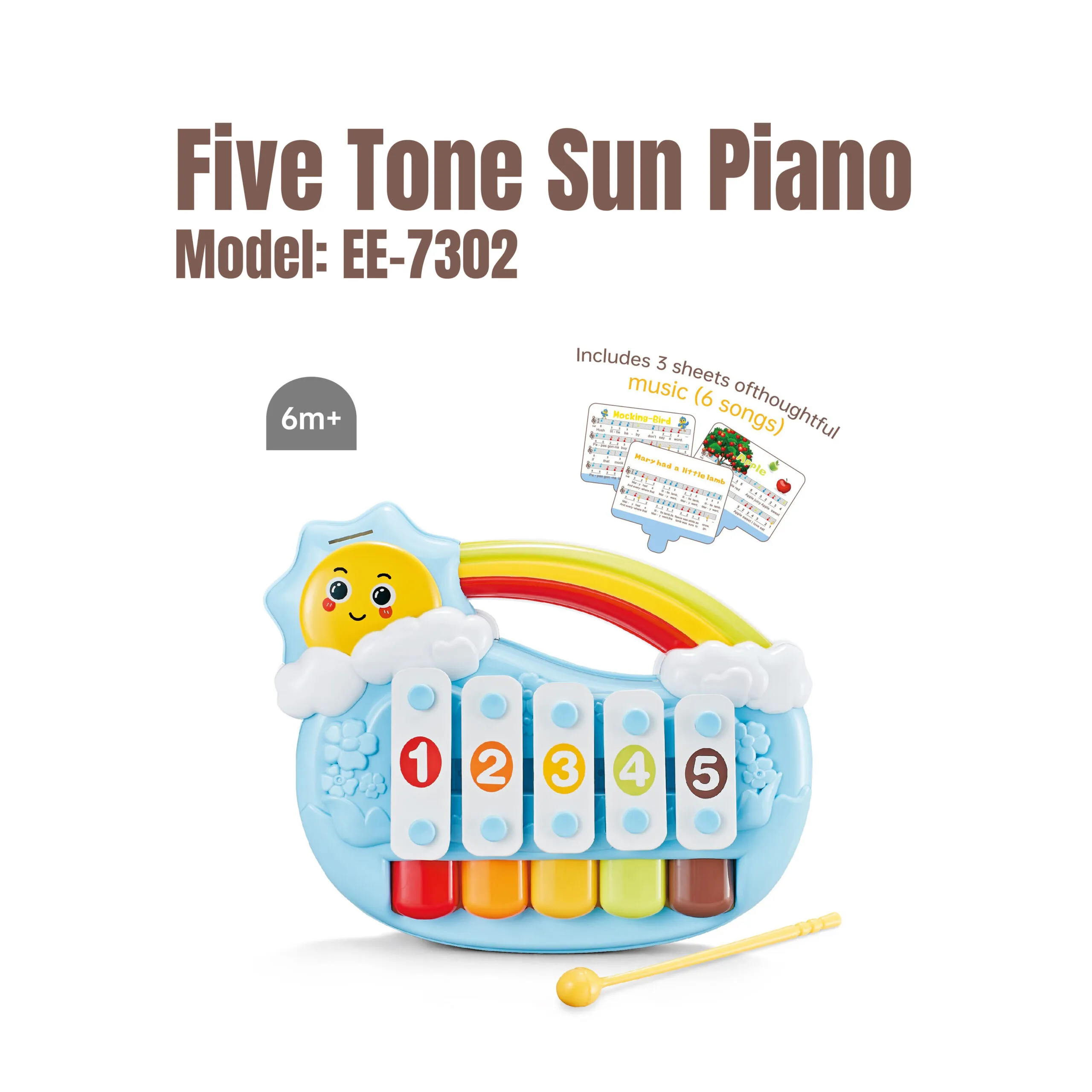 EE-7302 Five Tone Sun Piano_2