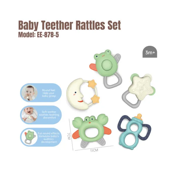 EE-878-5 Baby Teether Rattles Set_1