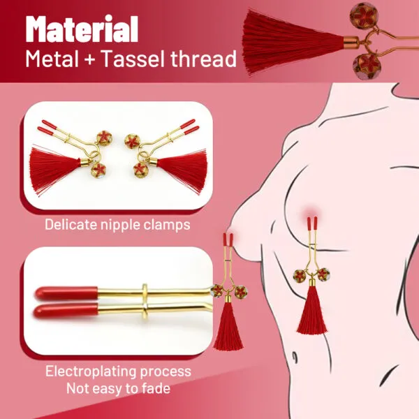 SL-006 SilentLure Tassel Nipple Clamps_ (2)