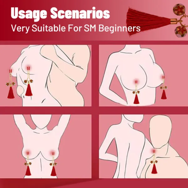 SL-006 SilentLure Tassel Nipple Clamps_ (4)