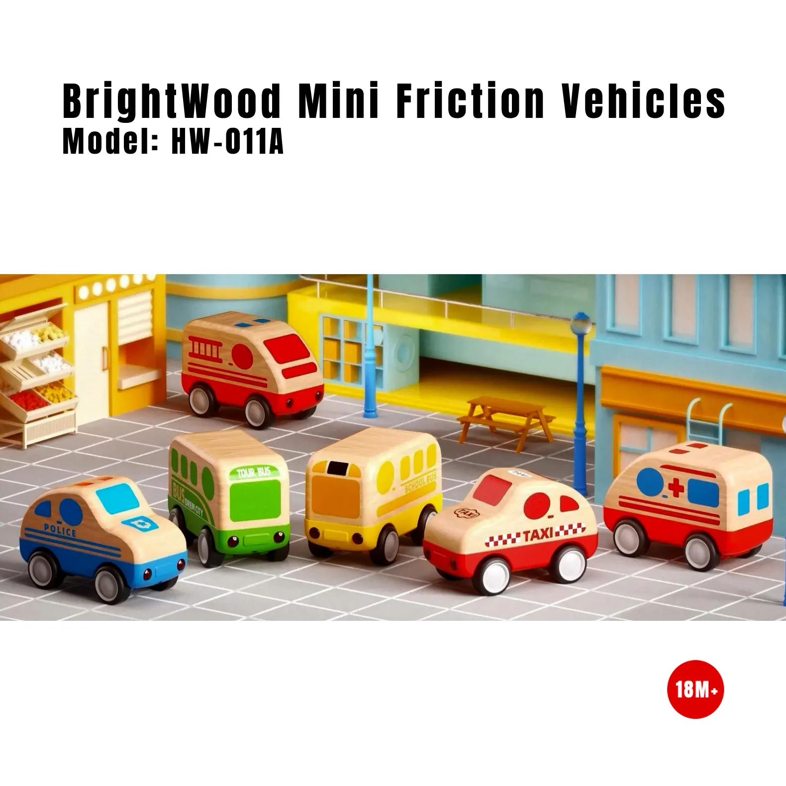 HW-011A BrightWood Mini Friction Vehicles_7