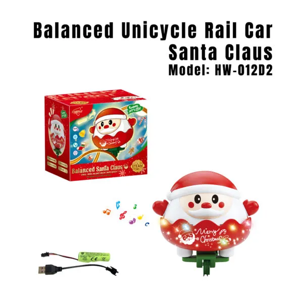 HW-012D2 Balanced Unicycle Rail Car_Santa Claus
