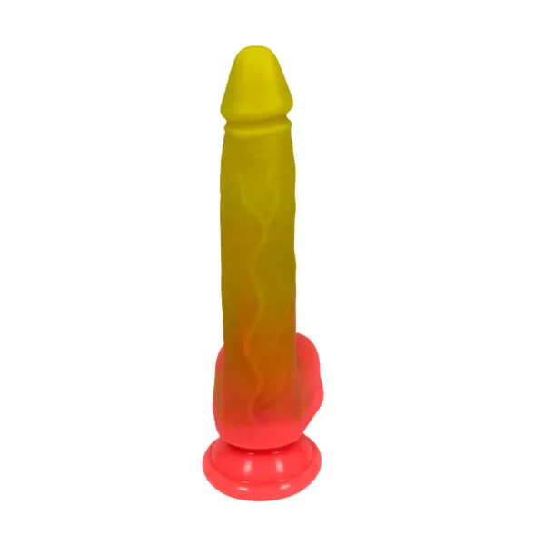 LR-018 LuxReal Flame Gradient Telescopic Vibrating Dildo_ (1)