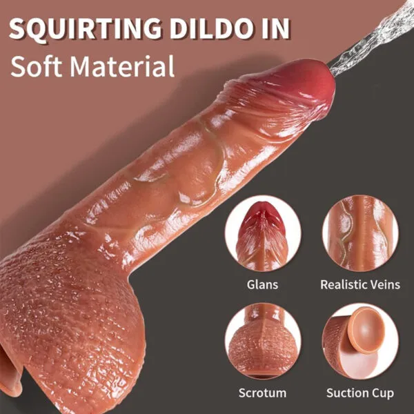 LR-310N LuxReal Lifelike Squirting Suction Dildo_ (1)