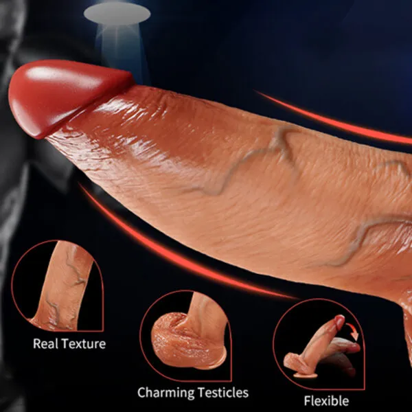 LR-312N LuxReal Big Devil Suction Dildo_5