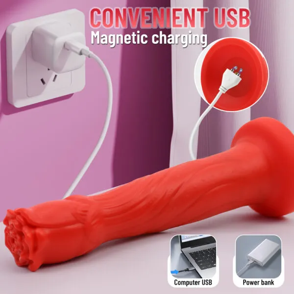 PW-009 PulseWave RoseMotion Dildo_ (5)