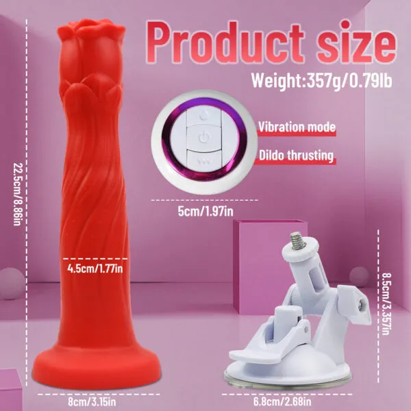 PW-009 PulseWave RoseMotion Dildo_ (7)