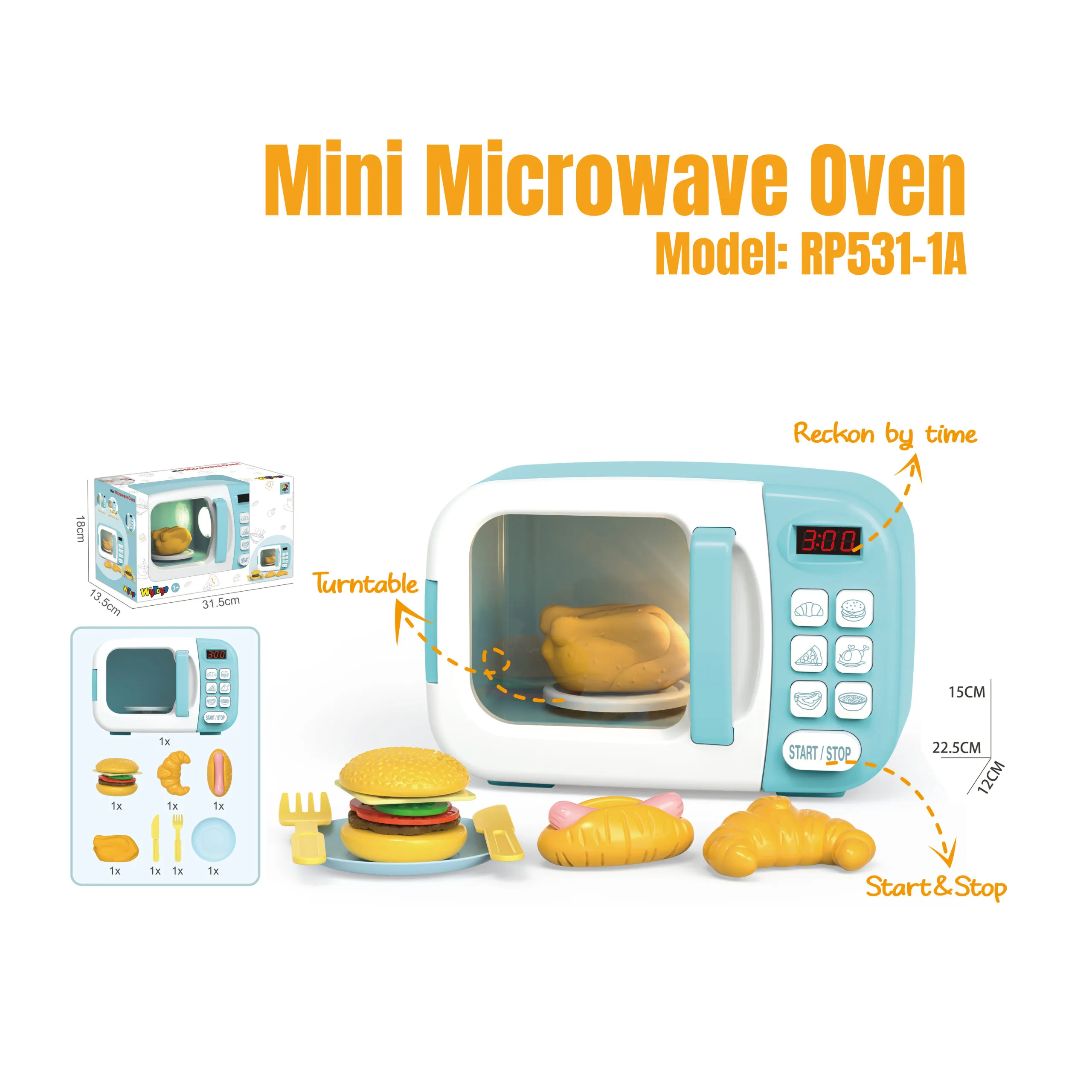 RP531-1A Mini Microwave Oven