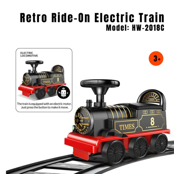 Retro Ride-On Electric Train