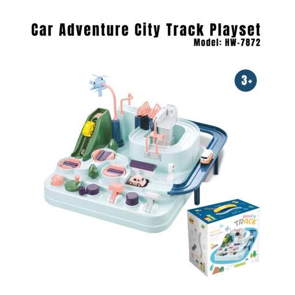 HW-7872 Car Adventure City Track Playset