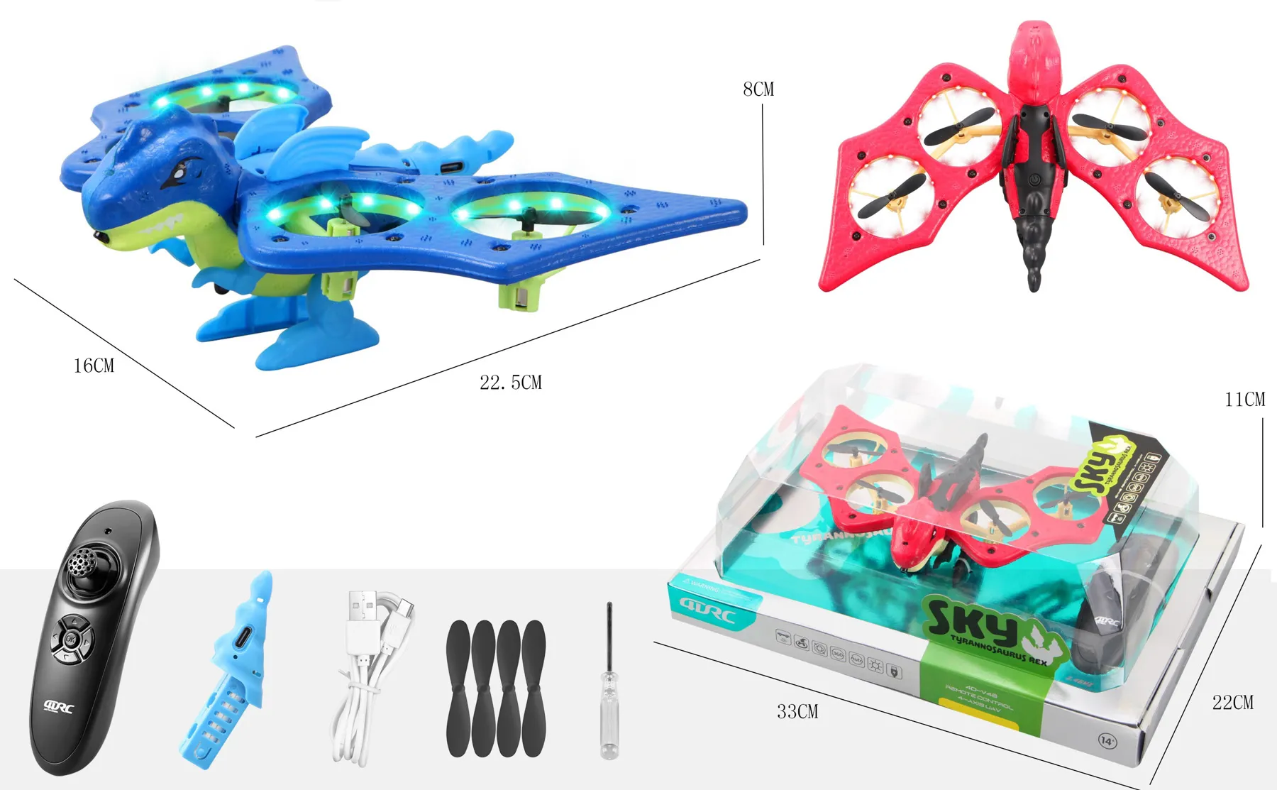 RC-948V T‑Rex RC Flying Drone