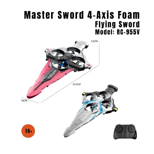 RC-955V Master Sword 4-Axis Foam Flying Sword
