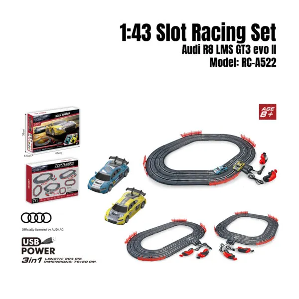 RC-A522 1-43 Slot Racing Set - Audi R8 LMS GT3 evo II