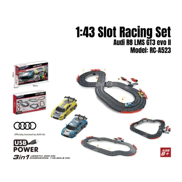 RC-A523 1-43 Slot Racing Set - Audi R8 LMS GT3 evo II