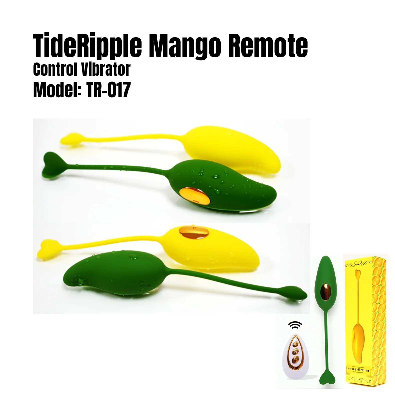 TR-017 TideRipple Mango Remote Control Vibrator
