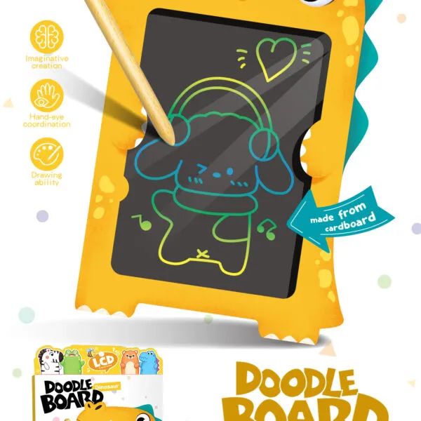 AC-660A Dinosaur Kids LCD Doodle Drawing Board