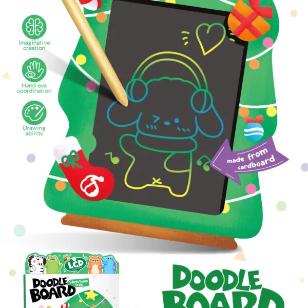 AC-661 Chrismas Tree Kids LCD Doodle Drawing Board