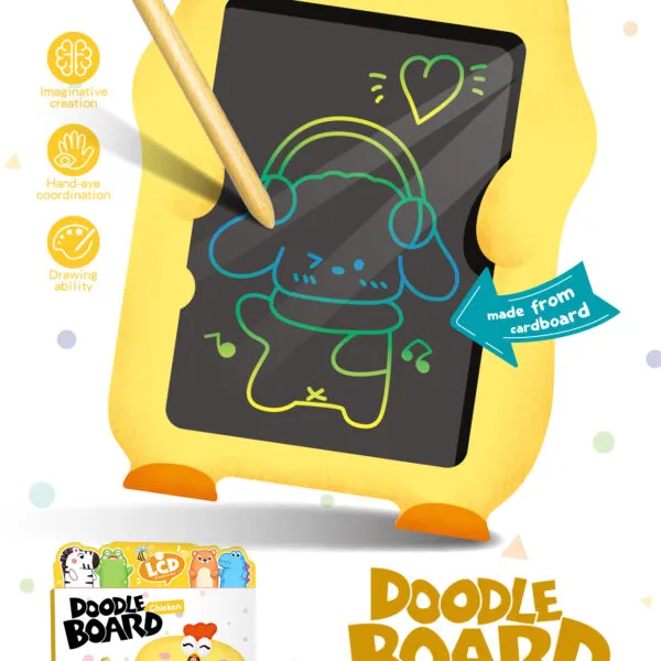 AC-669 Chicken Kids LCD Doodle Drawing Board