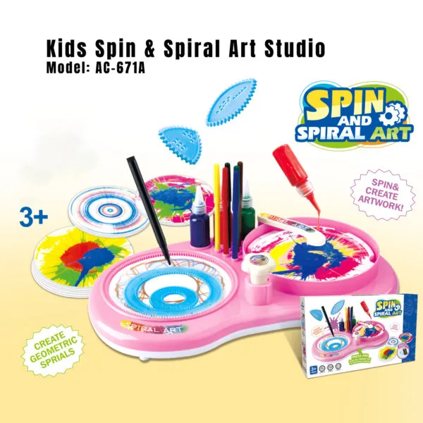 AC-671B Kids Spin & Spiral Art Studio