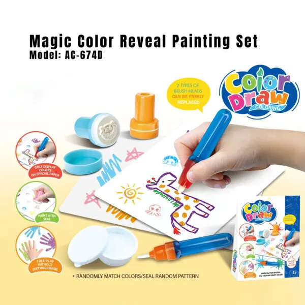 AC-674D Magic Color Reveal Painting Set