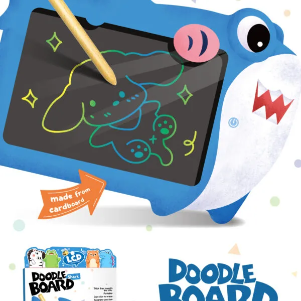 AC-680 Shark Kids LCD Doodle Drawing Board