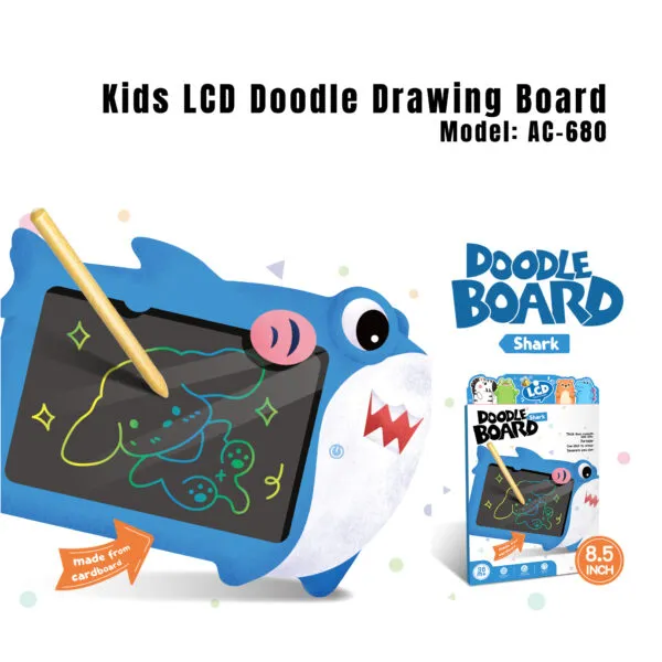 AC-680 Shark Kids LCD Doodle Drawing Board_1-1