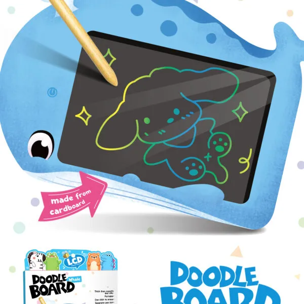 AC-681 Whale Kids LCD Doodle Drawing Board