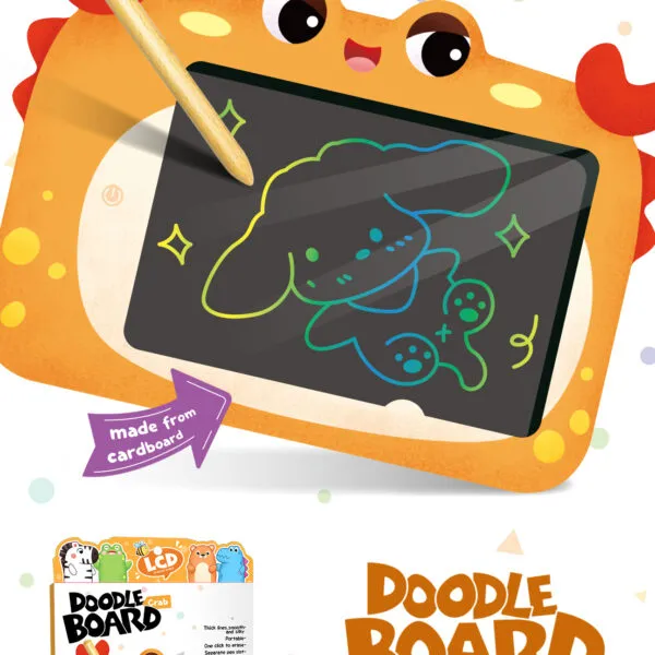 AC-682 Crab Kids LCD Doodle Drawing Board