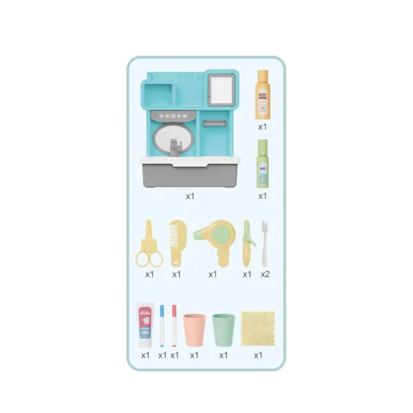 RP544-1A Mini Pretend Play Washstand Set_4