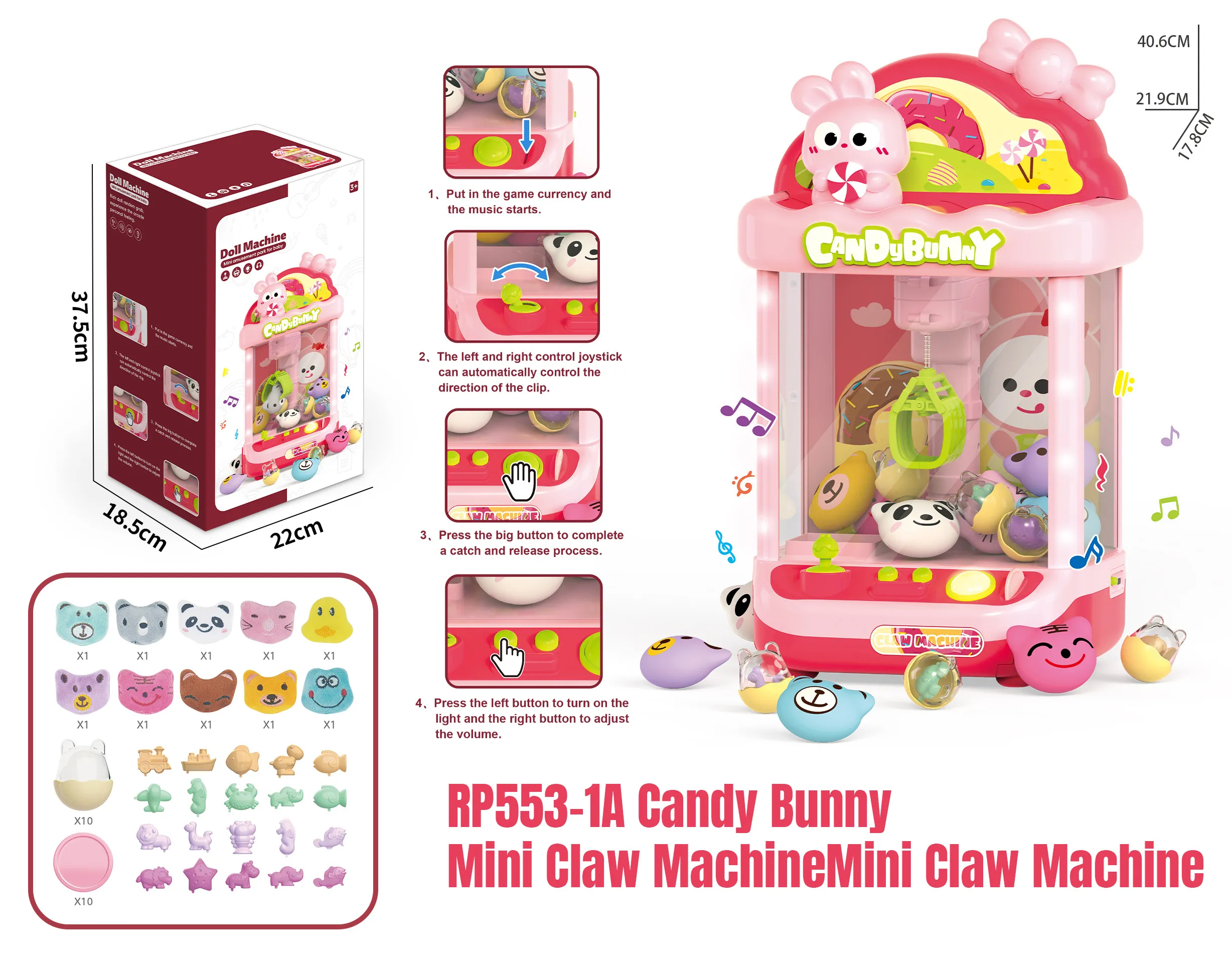 RP553-1A Candy Bunny Mini Claw Machine_cover