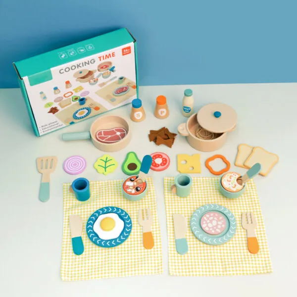 WT-178 Cooking Time Wooden Kitchen Set_ (2)