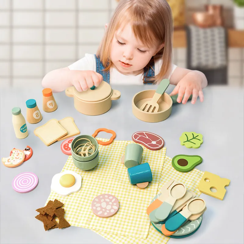 WT-178 Cooking Time Wooden Kitchen Set_ (4)