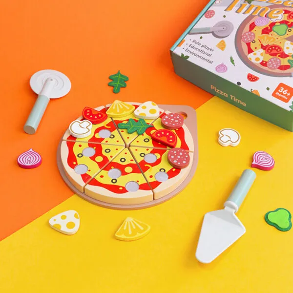 WT-179 Wooden Pizza Cutting Playset_ (2)