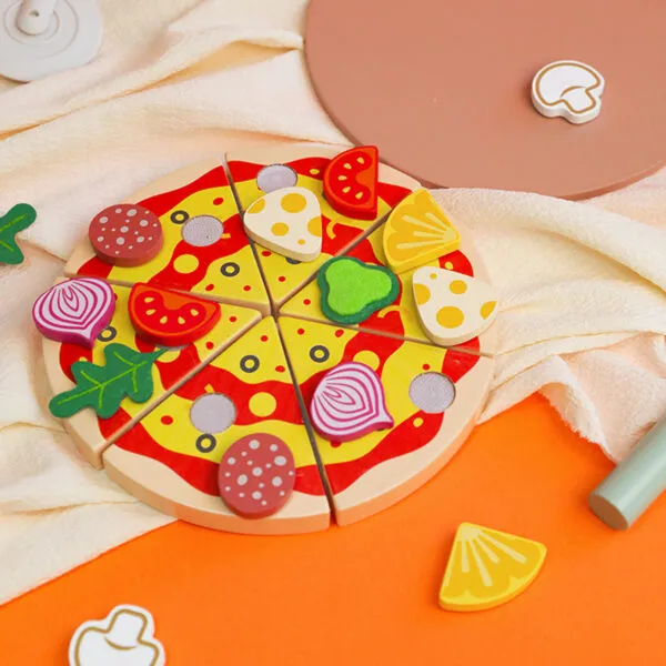 WT-179 Wooden Pizza Cutting Playset_ (3)