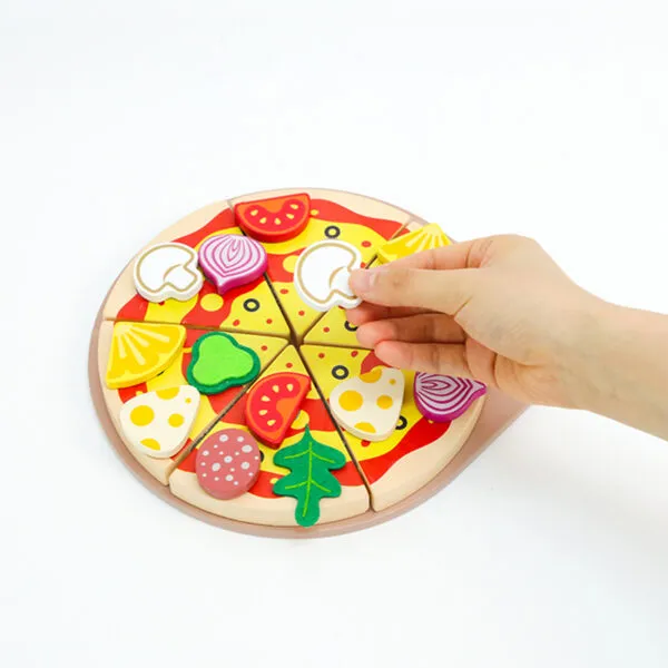 WT-179 Wooden Pizza Cutting Playset_ (5)