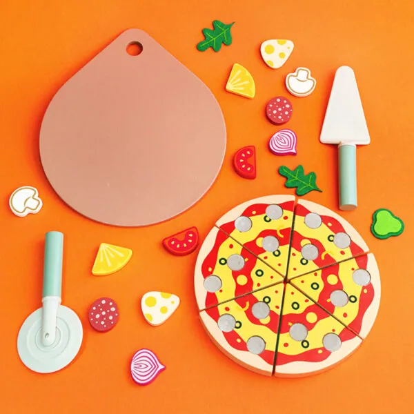 WT-179 Wooden Pizza Cutting Playset_ (6)