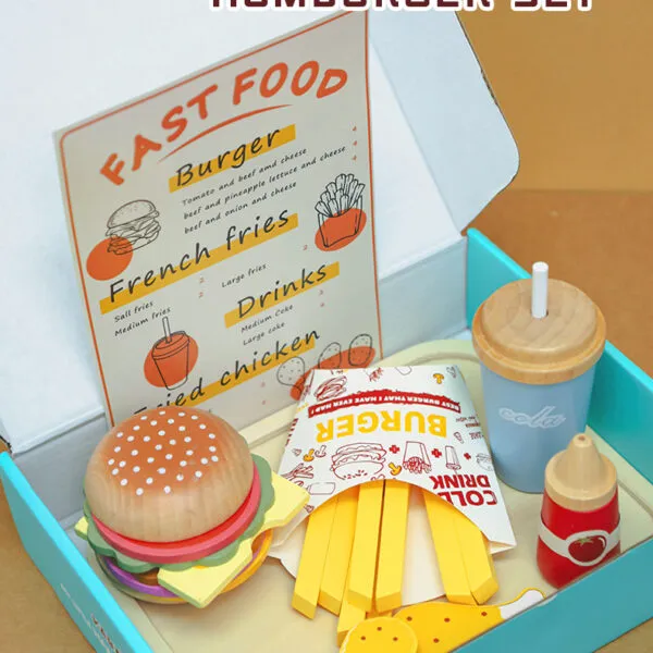 WT-180 Wooden Hamburger Play Food Set_ (9)