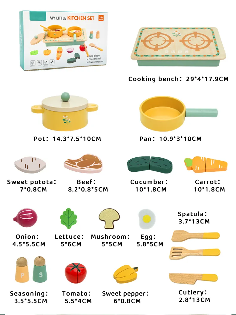 Daisy Wooden Kitchen Set - Image 9